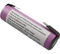 Avizar, batterie 18650 cellules 3,7 V 2600 mAh Li-Ion avec cosses à souder, violet