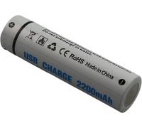 Pile 3.7V 2200mAh Li-ion Compatible 18650 Avec Port USB-C Rechargeable Avizar G