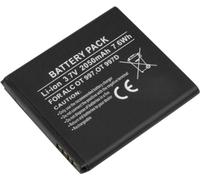 Avizar, Batterie de rechange Li-Ion 3.7 V 2050mAh pour Alcatel OT-997 - forte capacité, noir