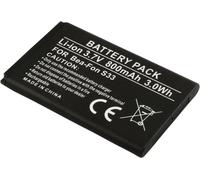 Avizar, batterie de rechange Li-Ion 3.7 V 800mAh pour Bea-Fon S33 - compacte & solide,