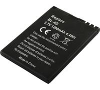 Avizar, batterie de rechange Nokia N97 Mini 3,7 V 1200 mAh Li-Ion 4,4 Wh, noir