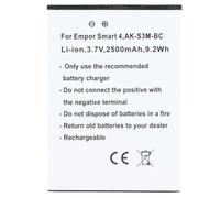 Avizar Batterie de Remplacement pour Emporia Smart 4 Li-ion 2500mAh 9,2Wh