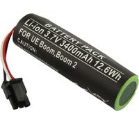 Avizar, Batterie Li-Ion 3.7V 3400mAh pour Logitech Boom 2 / UE Boom haut-parleur, Noir
