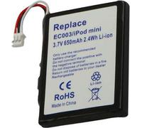 Avizar, Batterie Li-ion 650 mAh pour Apple iPod Mini 1G/2G, Noir