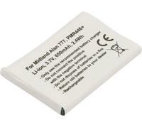 Avizar, batterie Midland Alan 777 PMR446 3,7 V 650 mAh Li-Ion, blanc