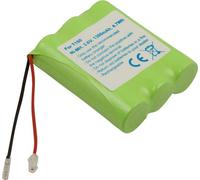 Avizar, Batterie NiMH 3.6V 1300mAh pour téléphone Panasonic Phillips Sanyo, Vert