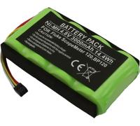 Avizar, Batterie NiMH 3000mAh 4,8V pour oscilloscope Fluke ScopeMeter 120 / 123, Vert / Noir