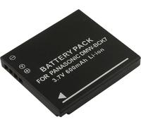 Avizar, batterie Panasonic DMW-BCK7 600 mAh 3,7 V Li-Ion, noir