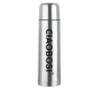 Bouteille Isotherme 1L en Acier Inoxydable avec Bouchon Anti-fuite Argent