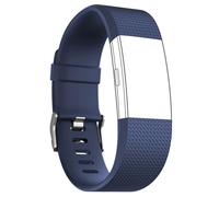 Bracelet FitBit Charge 2 Silicone Texturé Fermeture Boucle ardillon Bleu nuit