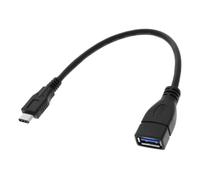 Avizar Câble adaptateur USB OTG Femelle vers USB Type C Male Noir