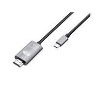 Avizar Câble HDMI 4K 60Hz Haute Résolution vers USB-C 1,8m Gris