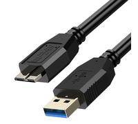 Avizar Câble USB 3.0 Micro B pour Samsung Galaxy S5 Note 3 Note Pro 12.2 1,8m