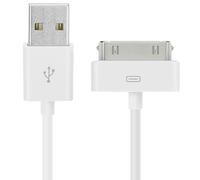 Avizar Câble USB vers connecteur Apple 30 broches Blanc