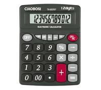 Avizar Calculatrice de Bureau 12 Chiffres Multifonction avec Écran LCD Noir