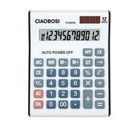 Avizar Calculatrice Électronique 12 Chiffres avec Mémoire et Écran Blanc