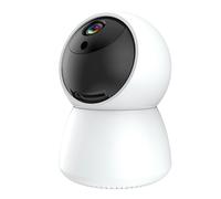 Avizar Caméra Intérieure 360° Wifi 2,4 GHz HD 1080p XBot Audio Détection Blanc