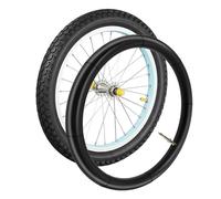 Chambre à Air 20x1.75 à 1.90 pour Vélo en Caoutchouc avec Valve 44mm Noir