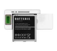 Avizar Chargeur Batterie Universel Smartphone Indicateur LED + Entrée USB Blanc