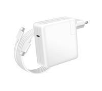 Avizar Chargeur pour Dell XPS 15 2019+ USB-C 96W + Câble 1,8m Blanc