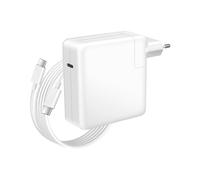 Avizar Chargeur pour MacBook Pro 13'' 2016-2020 USB-C 96W + Câble 1,8m Blanc