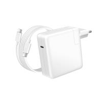 Avizar Chargeur pour MacBook Pro 13'' M2 (2022) USB-C 96W + Câble 1,8m Blanc