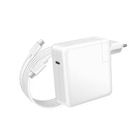 Avizar Chargeur pour MacBook Pro 15'' 2016-2019 USB-C 96W + Câble 1,8m Blanc