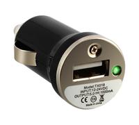 Chargeur voiture Smartphone Allume-cigare Port USB Indicateur LED - Noir