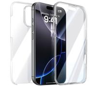 Coque 360° pour iPhone 16 Pro Max Tactile avec Bord Caméra Surélevé Transparent