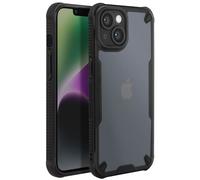 Coque Antichoc pour iPhone 14 Coins renforcés Dos Mat Anti-trace Noir