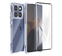 Avizar Coque Antichoc pour Motorola Edge 60 Fusion et 60 et Verre Trempé 9H Transparent