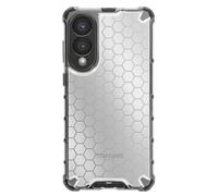 Avizar Coque Antichoc pour Samsung S25 Edge Coins Renforcés Finition Fumée Blanc