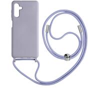 Coque Cordon pour Samsung Galaxy A14 5G et 4G Lanière Tour du Cou 80cm Lavande