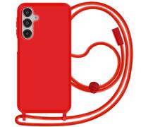 Coque Cordon Semi Rigide Soft touch pour Samsung Galaxy A16 Rouge