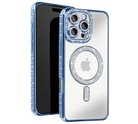 Avizar Coque Diamant pour iiPhone 16 Pro Protection Contour Strass