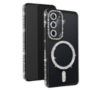 Coque Diamant pour Samsung Galaxy S23 MagSafe Contour Strass Noir