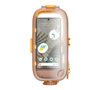 Coque Étanche Smartphone - AVIZAR - Modèle 7"" - IPX8 - Plongée 15m - Couleur Orange