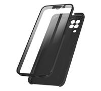 Coque Intégrale pour Galaxy A22 Protection Avant Souple et Dos Rigide Noir