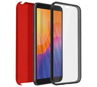 Coque Intégrale pour Huawei Y5p Protection Arrière Rigide et Avant Souple Rouge