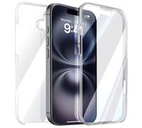 Coque Intégrale pour iPhone 16 Tactile avec Bord Caméra Surélevé Transparent