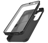 Avizar Coque Intégrale pour S24 Plus Rigide et Avant Souple Tactile Noir