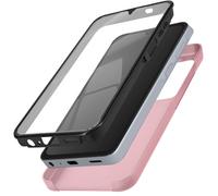 Coque Intégrale pour Samsung A25 Rigide et Avant Souple Tactile Rose Champagne