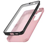 Coque Intégrale pour Samsung S24 Rigide et Avant Souple Tactile Rose champagne