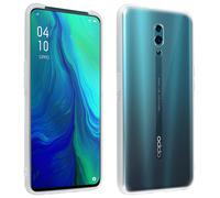 Coque Oppo Reno Silicone Souple et Film Ecran Verre Trempé 9H Transparent