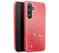 Avizar Coque Paillette pour Samsung Galaxy A35 Silicone Ultra fine Rouge