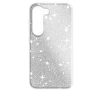 Coque Paillette pour Samsung Galaxy S23 Plus Semi-rigide Spark Case Argent
