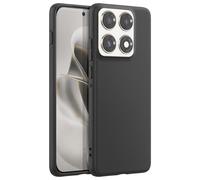 Avizar Coque pour Edge 70 Pro en Silicone Souple et Anti-Traces Noir