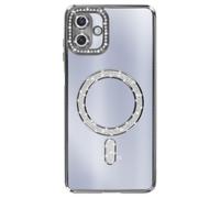 Avizar Coque pour Galaxy A07 Compatible avec Contour Strassé Noir