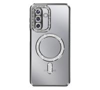 Avizar Coque pour Galaxy A17 Compatible avec Contour Strassé Noir