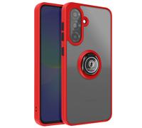 Coque pour Galaxy A37 avec Support Anneau et Fixation Magnétique Rouge